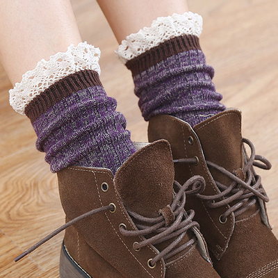 少女心爆棚的“堆堆袜”,简直霸占了秋冬新潮流,太帅了